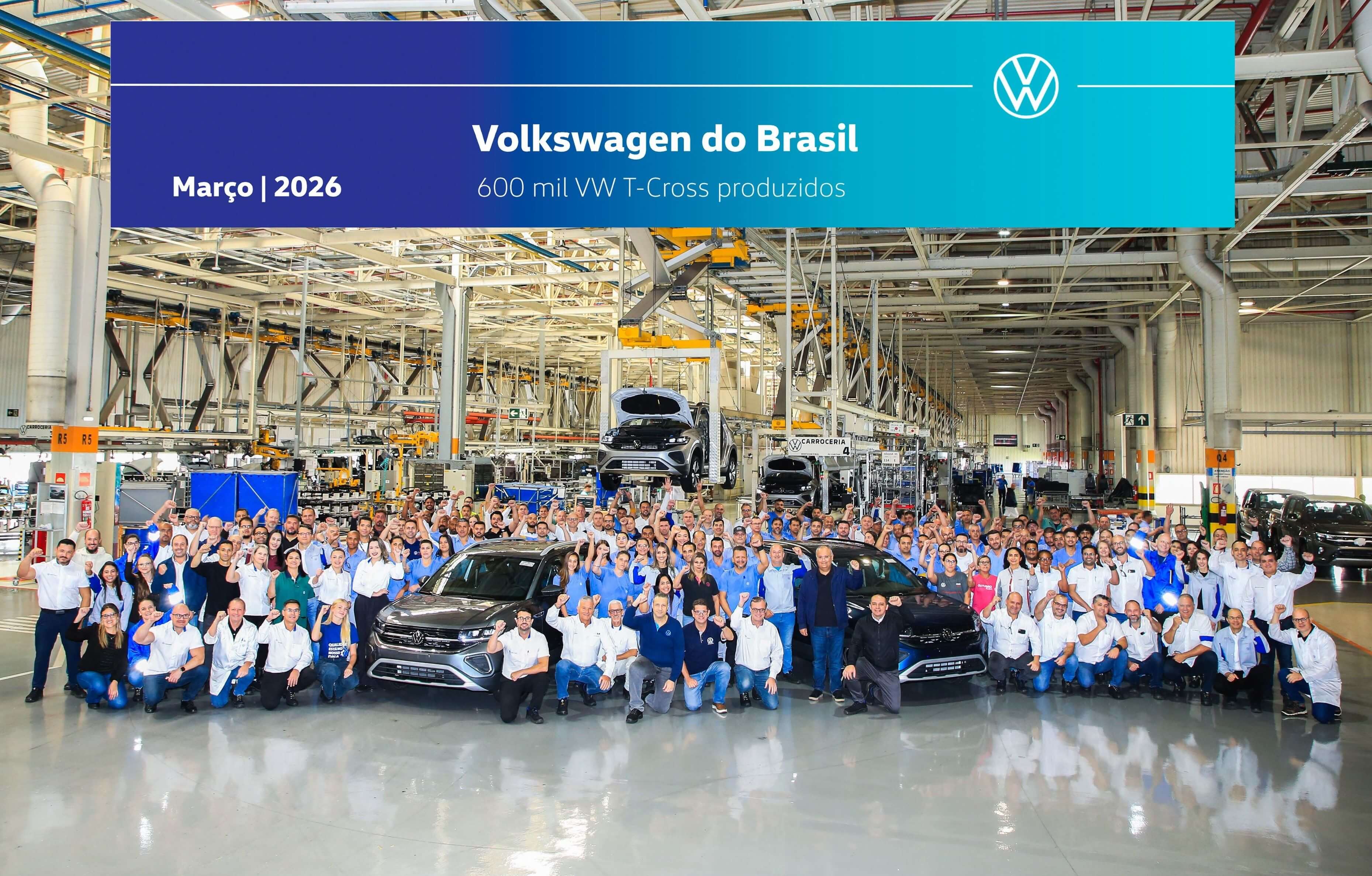 Líder no Brasil: T-Cross chega às 600 mil unidades